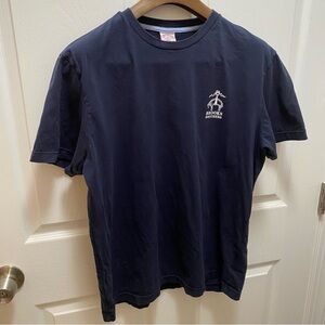 Brooks Brothers 1818 Navy Blue Short Sleeve T-Shirt 100% Cotton Size L